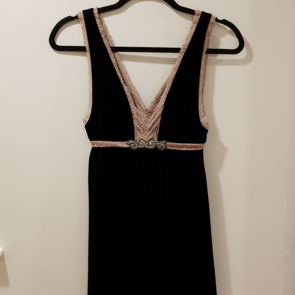 Free People black velvet dress